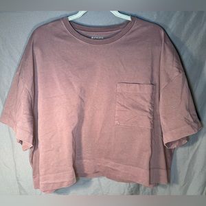 Athleta Cropped Boxy Pocket Tee